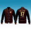Josh Allen x Wyoming Cowboy Football Baseball Jacket 2025 11 Josh Allen x Wyoming Cowboy Football Baseball Jacket 2025 2