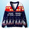Make Fiction Orwell Again Christmas Cardigan Sweater 5 Make Fiction Orwell Again Christmas Cardigan Sweater
