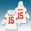 Kansas City Chiefs Captain Patch Custom Blanket Hoodie 2