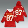 Kansas City Chiefs Captain Patch Custom Blanket Hoodie 3