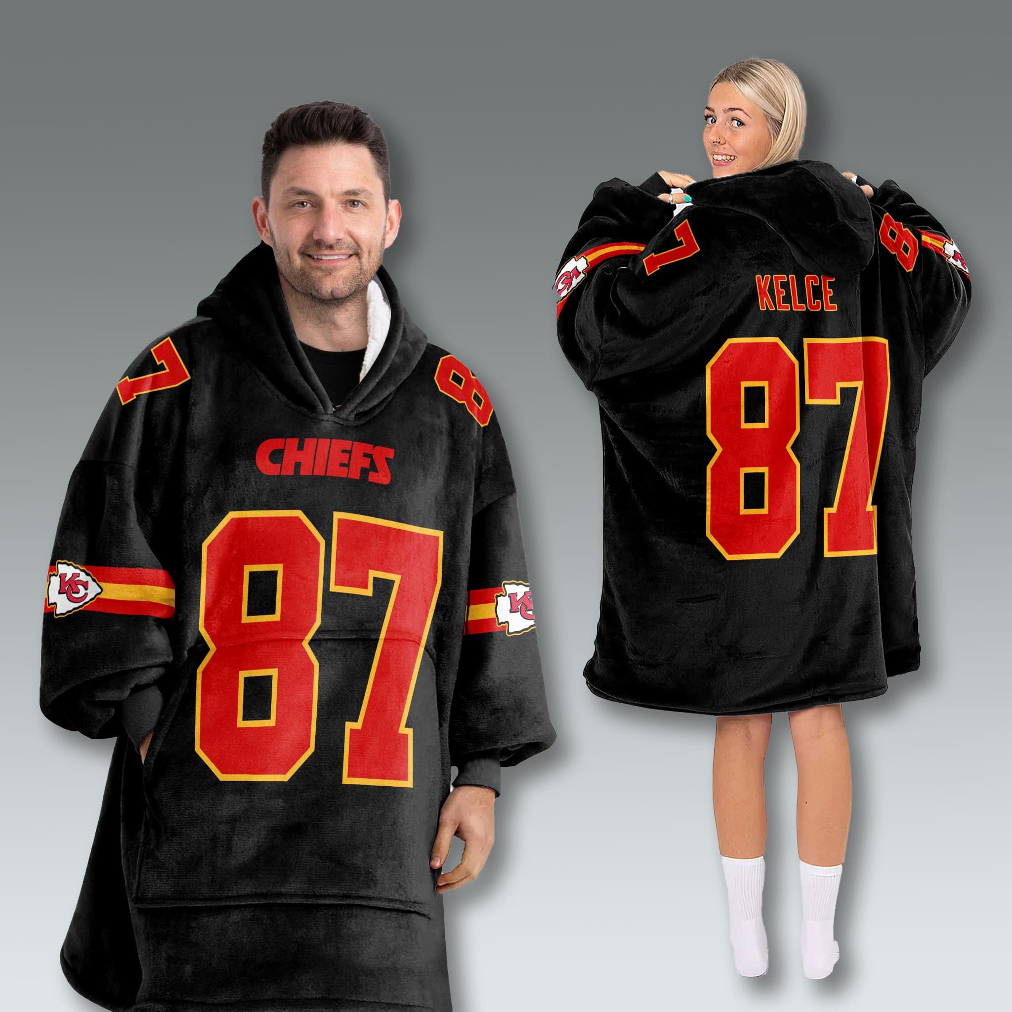 Kansas City Chiefs Classic Unisex Blanket Hoodie Kansas City Chiefs Classic Unisex Blanket Hoodie