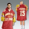 Kansas City Chiefs Est 1960 Vintage Blanket Hoodie 3