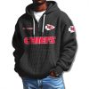 Kansas City Chiefs Quarter Zip Waffle Hoodie 2025 3