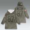 Kansas City Chiefs Salute to Service Blanket Hoodie 2025 3