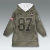 Kansas City Chiefs Salute to Service Blanket Hoodie 2025 4