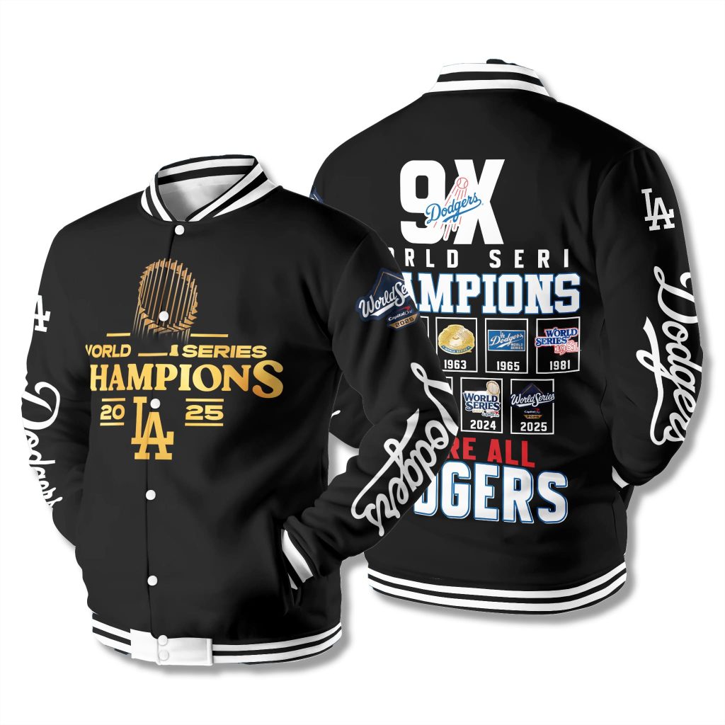 LA Dodgers 9x World Series Champions Jacket