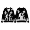 Trash Raccoon Tarot Christmas Cardigan Sweater 3