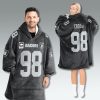 Las Raiders Captain Patch Blanket Hoodie 2025 7 Las Vegas Raiders Captain Patch Blanket Hoodie