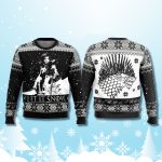 Let It Snow Game of Thrones Black Ugly Sweater