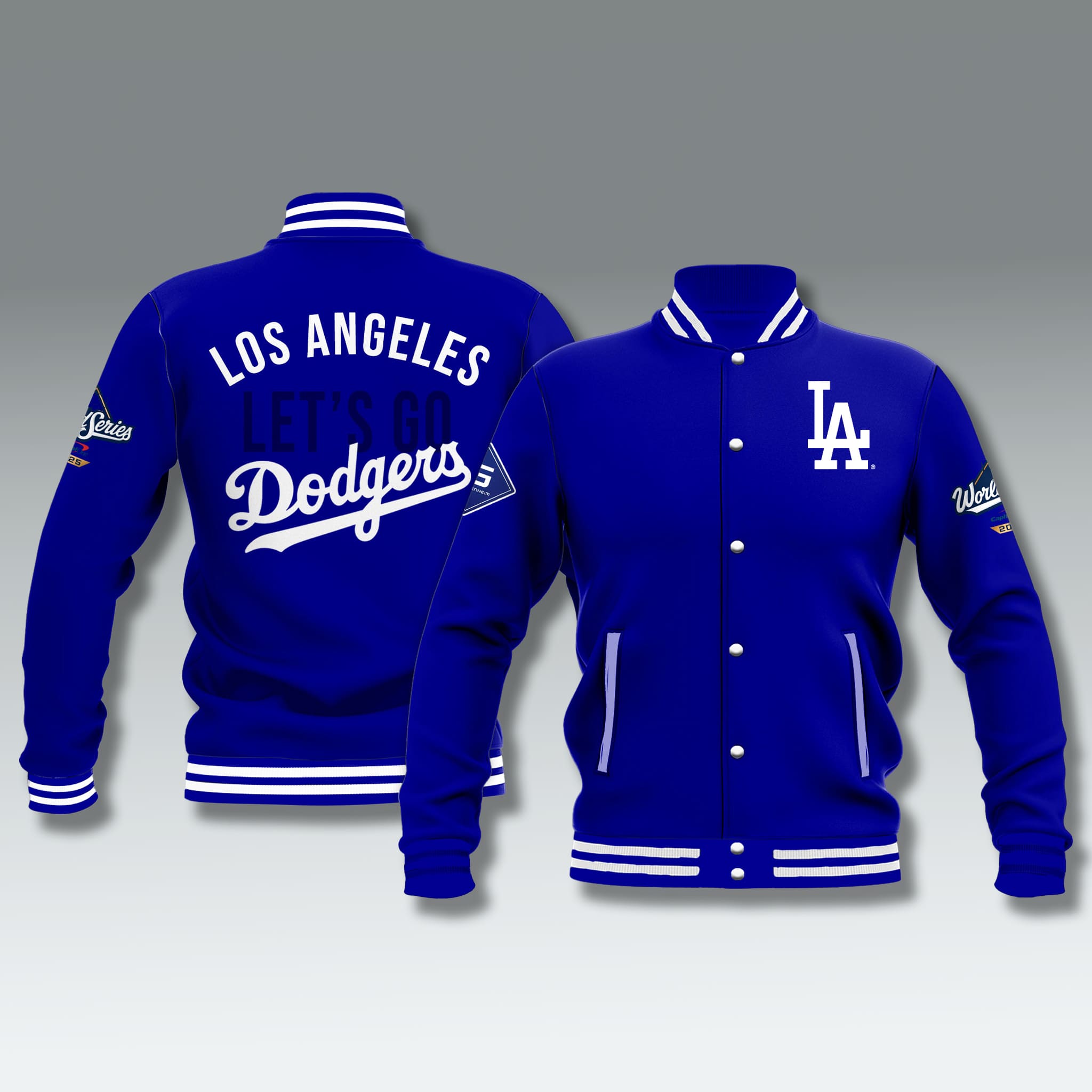 Let's Go Dodgers World Series 2025 Baseball Jacket 1 Lets Go Dodgers World Series 2025 Baseball Jacket 1