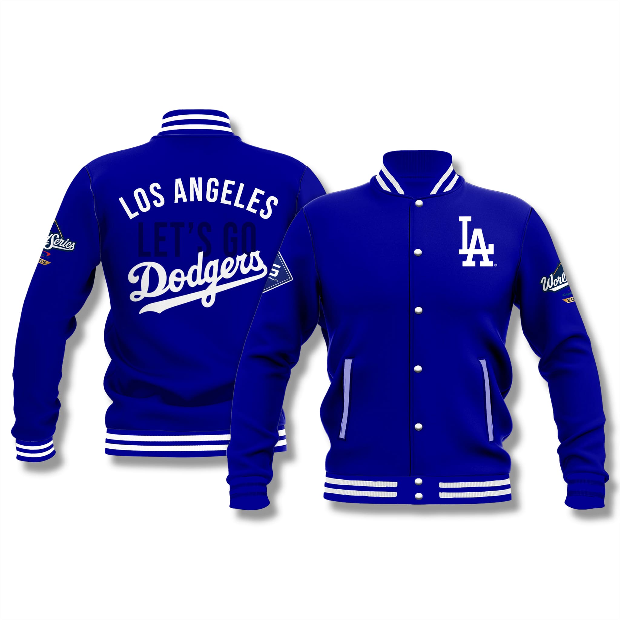 Lets Go Dodgers World Series 2025 Baseball Jacket Lets Go Dodgers World Series 2025 Baseball Jacket