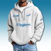 Los Angeles Dodgers 2025 Quarter Zip Waffle Hoodie 2