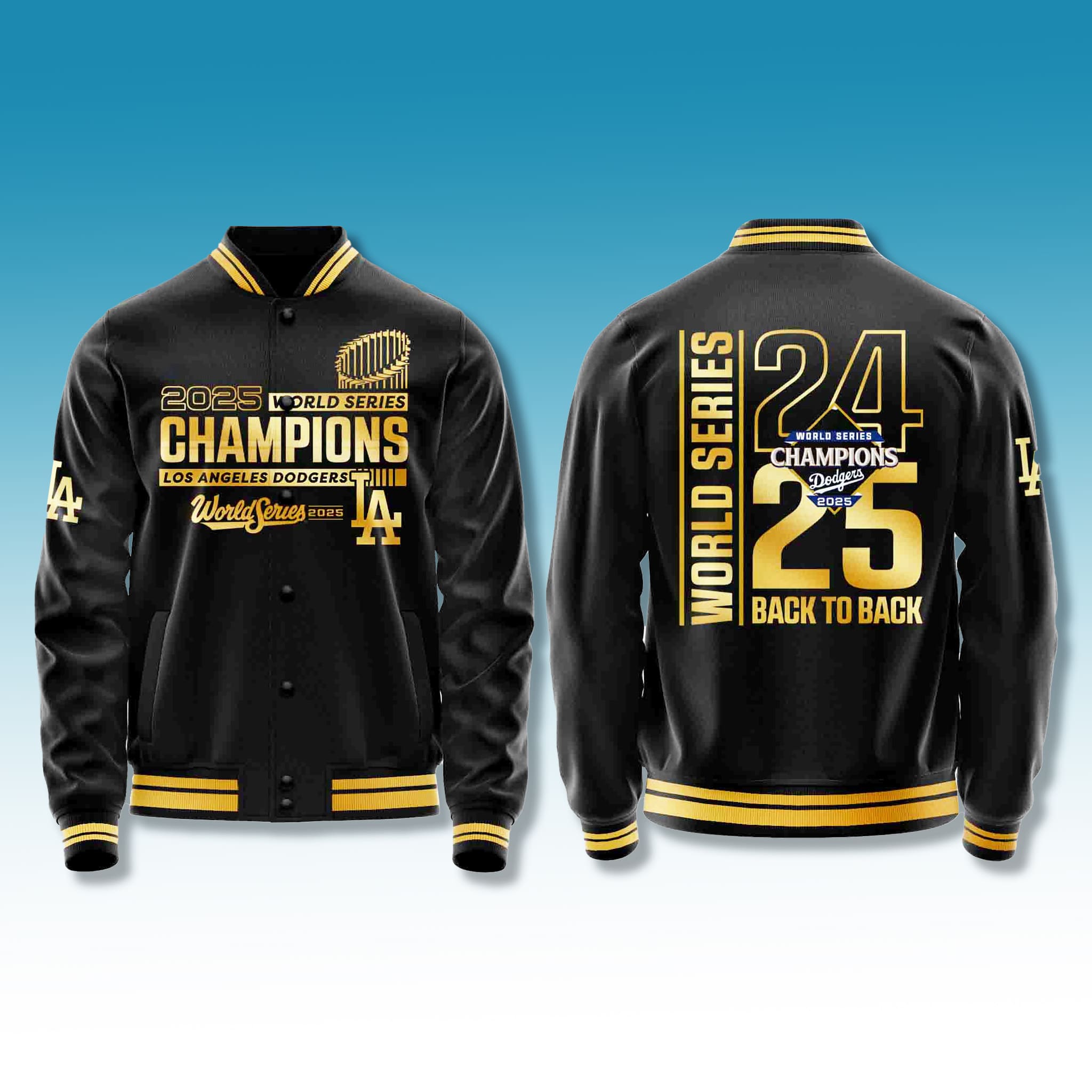 Los Angeles Dodgers 2025 World Champions Gold Jacket Los Angeles Dodgers 2025 World Champions Gold Jacket