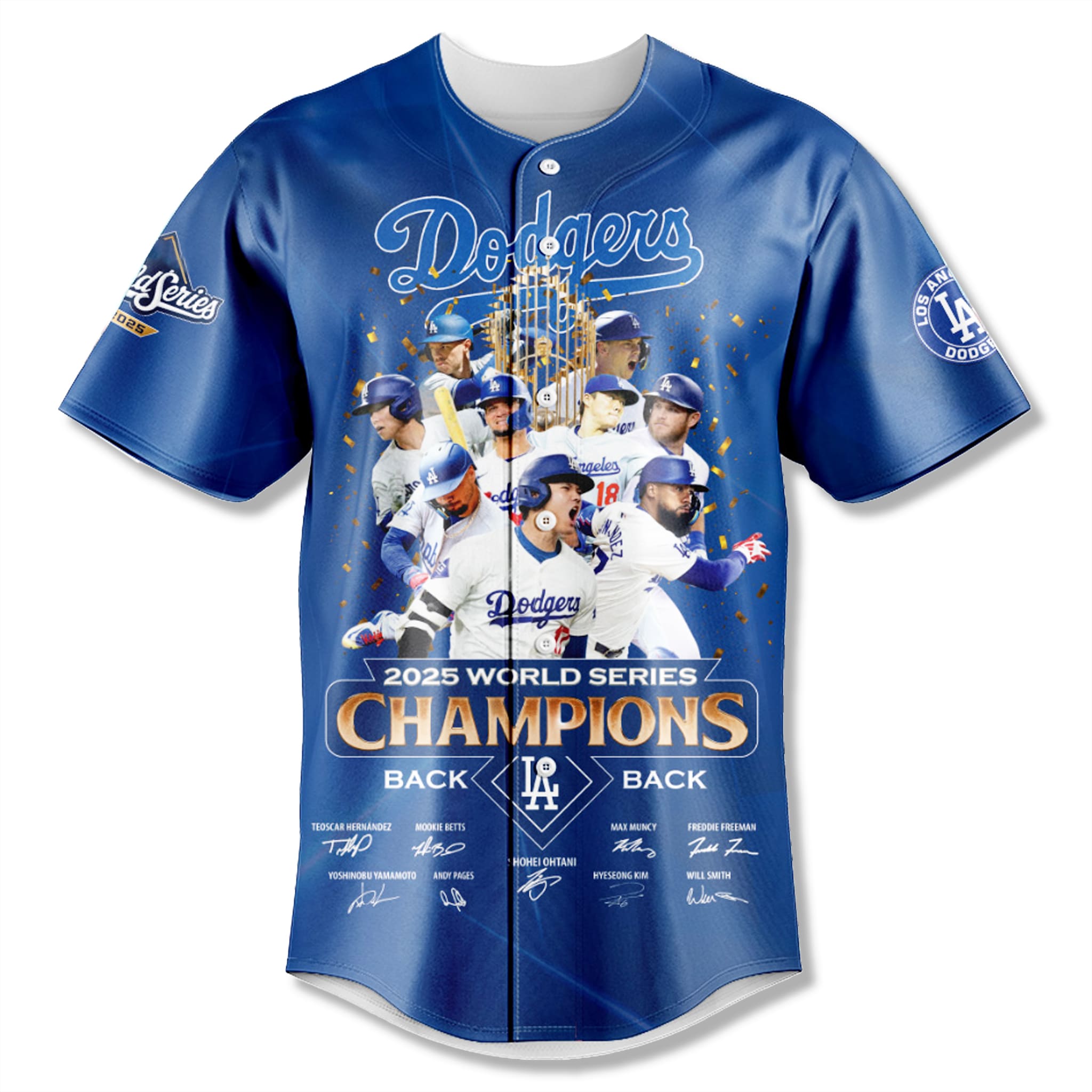 Los Angeles Dodgers Back 2 Back Champions World Series Jersey 2 Los Angeles Dodgers Back 2 Back Champions World Series Jersey