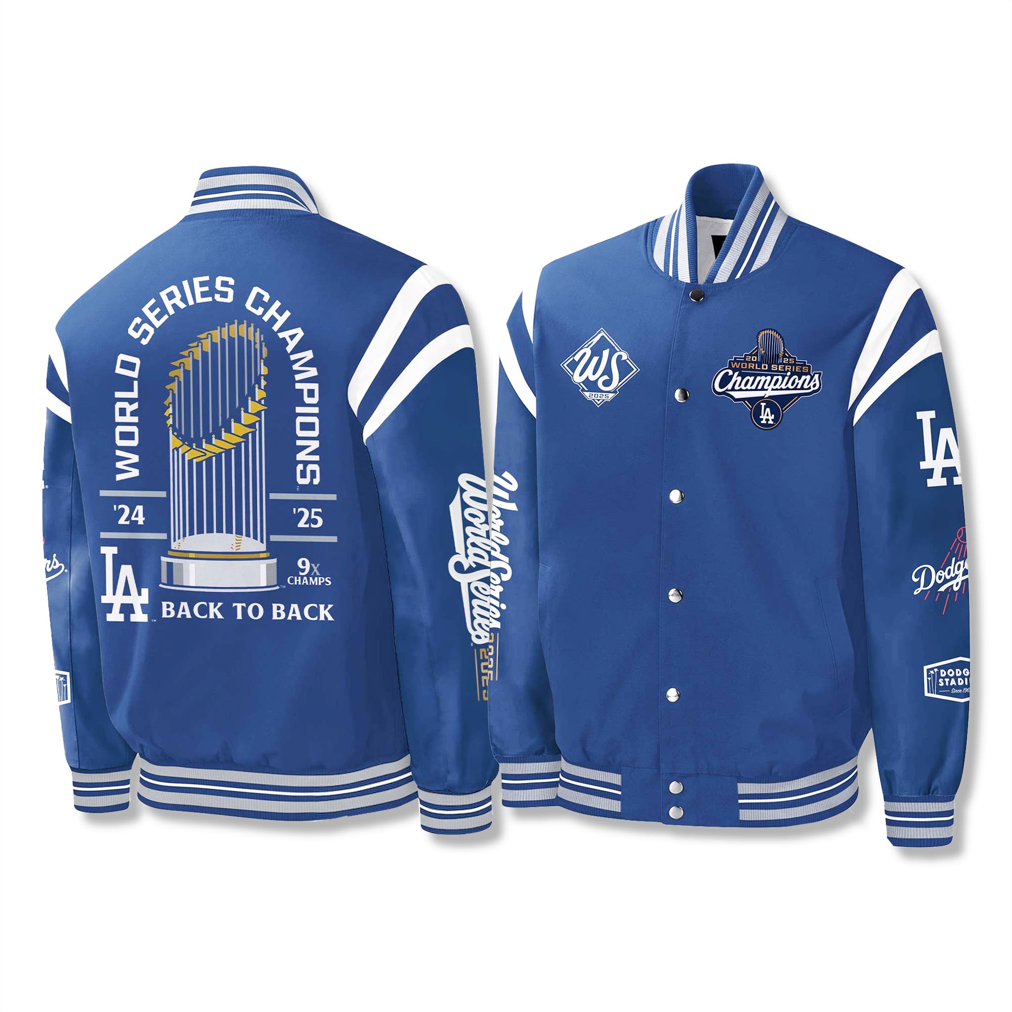 Los Angeles Dodgers Back To Back Champions 2025 Jacket 1 Los Angeles Dodgers Back To Back Champions 2025 Jacket 2
