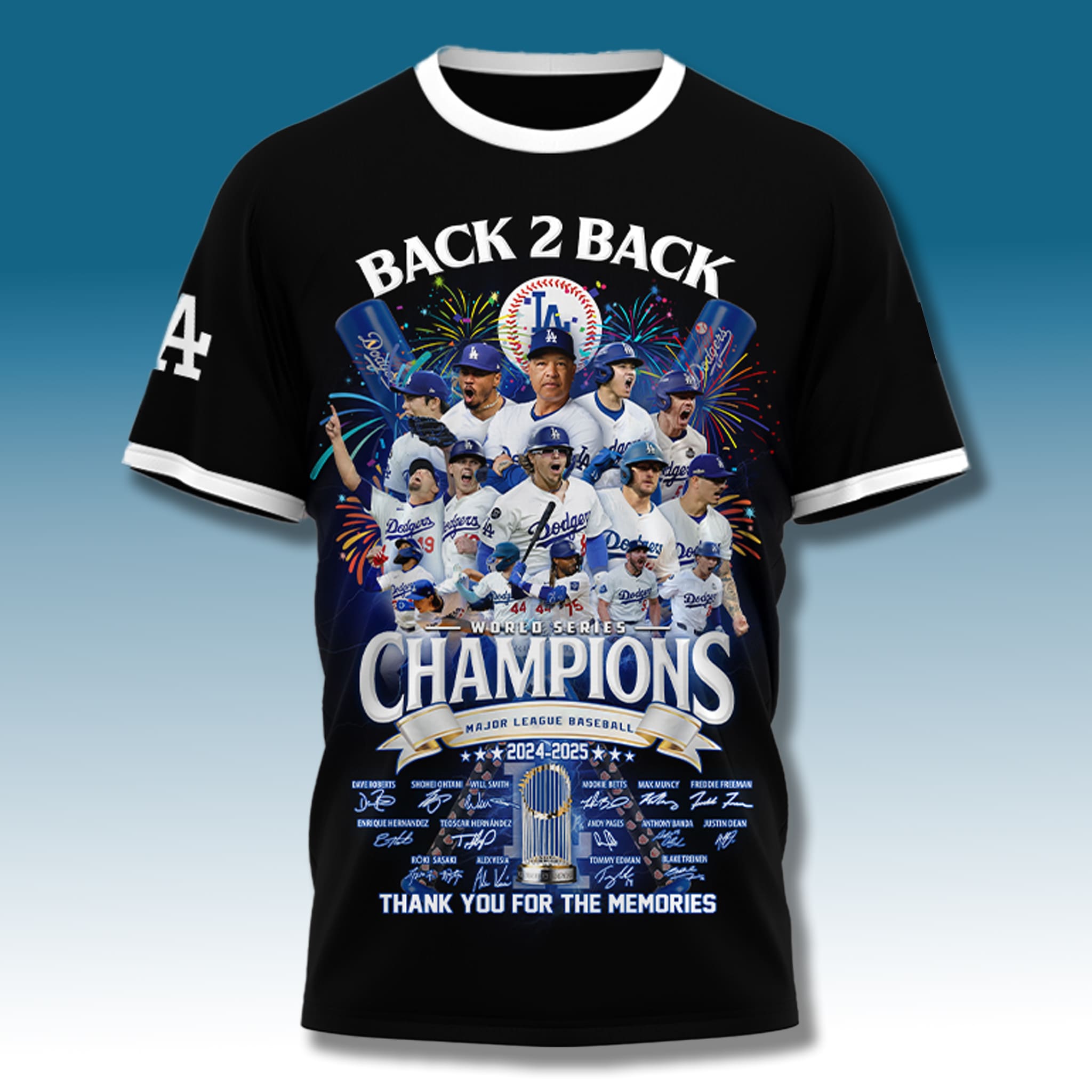 Los Angeles Dodgers World Series 2024 2025 Back 2 Back Champions Shirt 3 Los Angeles Dodgers World Series 2024 2025 Back 2 Back Champions Shirt