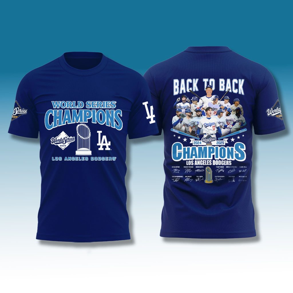 Los Angeles Dodgers World Series Back To Back Champions 2025 Shirt