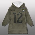 Rams 2025 Salute To Service Blanket Hoodie