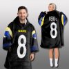 Los Angeles Rams Classic 2025 Custom Blanket Hoodie