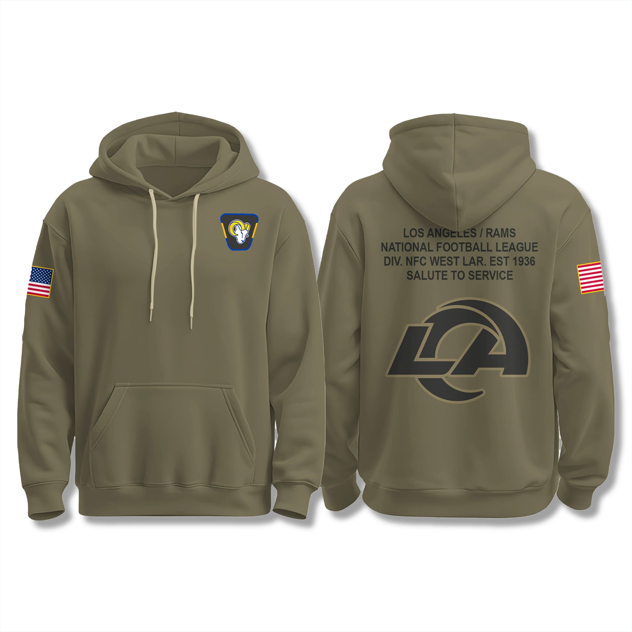 Rams Salute To Service Hoodie 2025 1 Los Angeles Rams Salute To Service Hoodie 2025 1