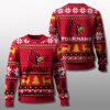 Louisville Cardinals Christmas Personalized Ugly Sweater 2025