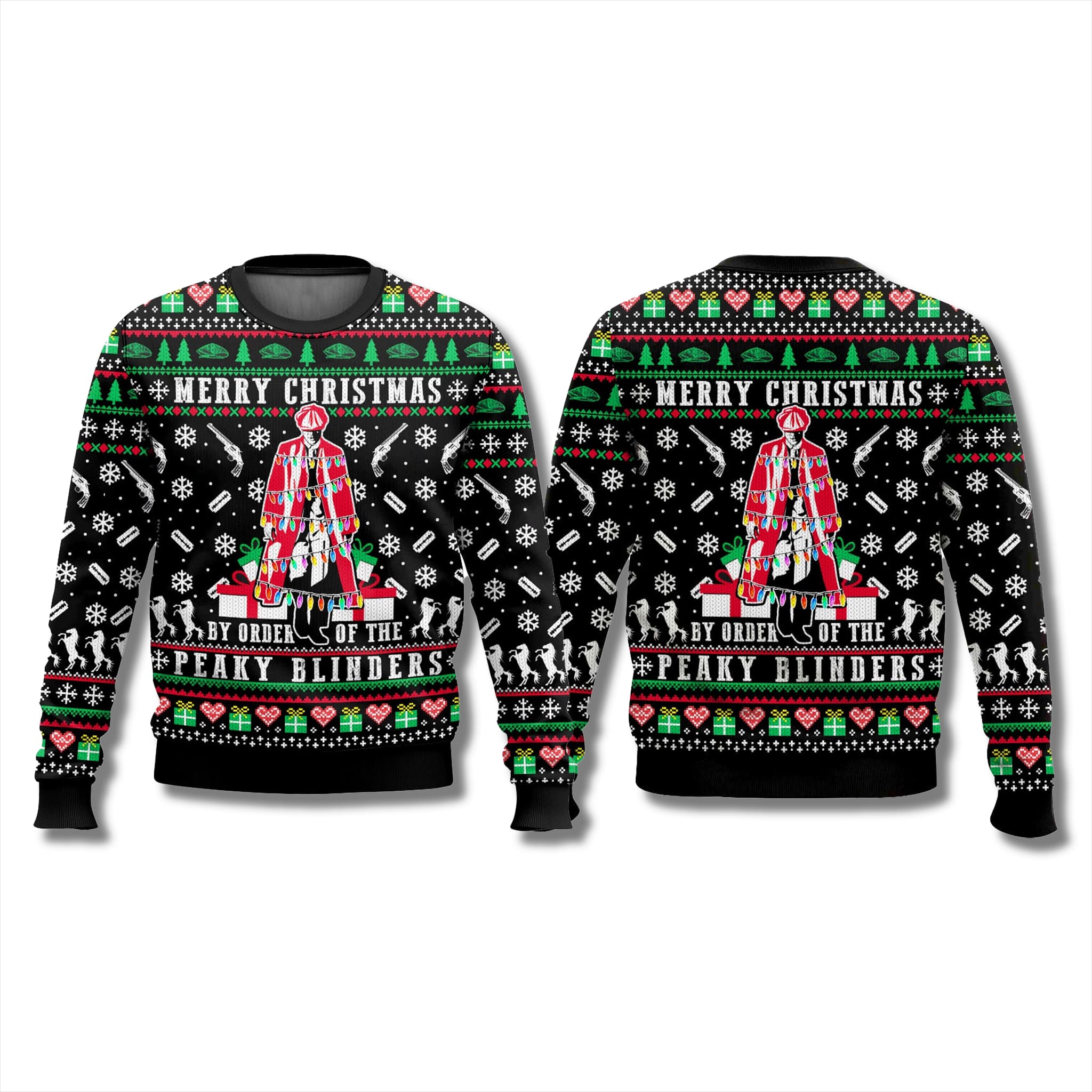 Merry Christmas By The Order Of The Peaky Blinders Ugly Sweater 1 Merry Christmas By The Order Of The Peaky Blinders Ugly Sweater