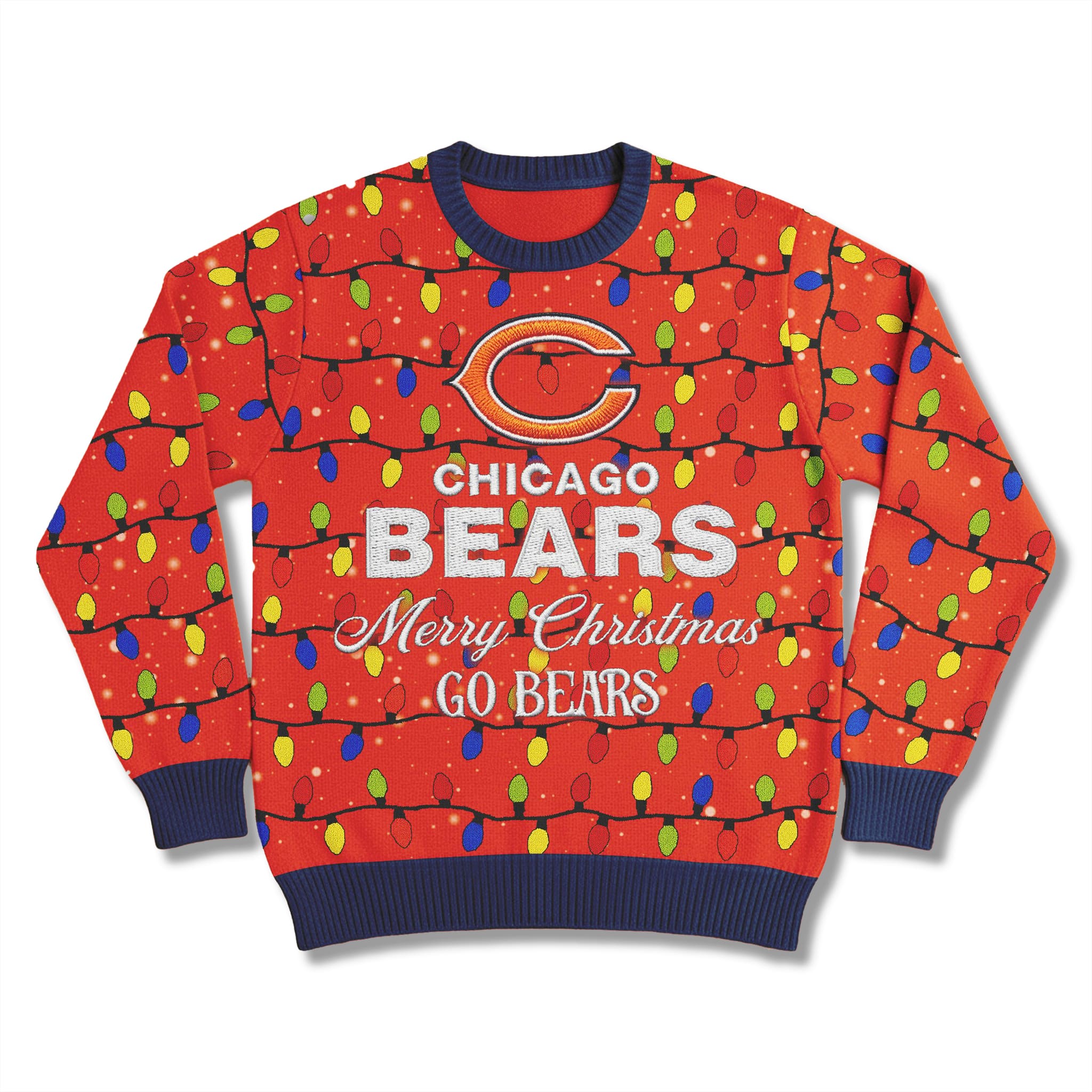 Merry Christmas Go Bears Ugly Sweater 2025 2 Merry Christmas Go Bears Ugly Sweater 2025 3