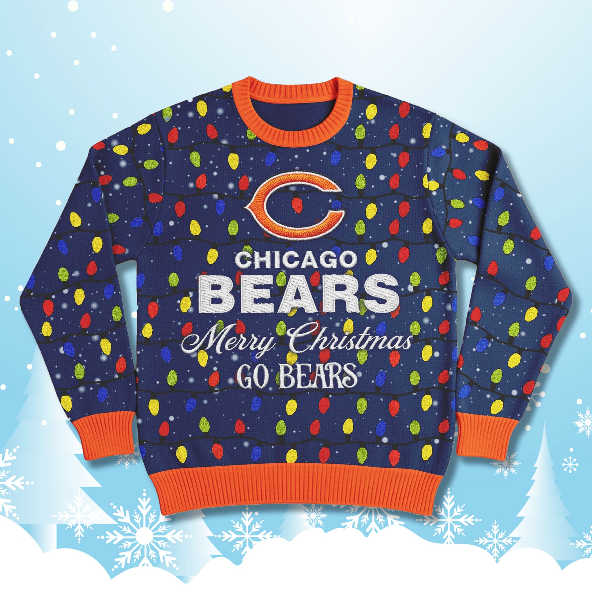 Merry Christmas Go Bears Ugly Sweater 2025 4 Merry Christmas Go Bears Ugly Sweater 2025
