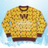 Merry Christmas Go Commanders Ugly Sweater 2025