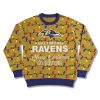 Merry Christmas Go Ravens Ugly Sweater 2025