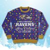 Merry Christmas Go Ravens Ugly Sweater 2025 3