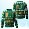 Miami Hurricanes Custom Ugly Christmas Sweater 2025