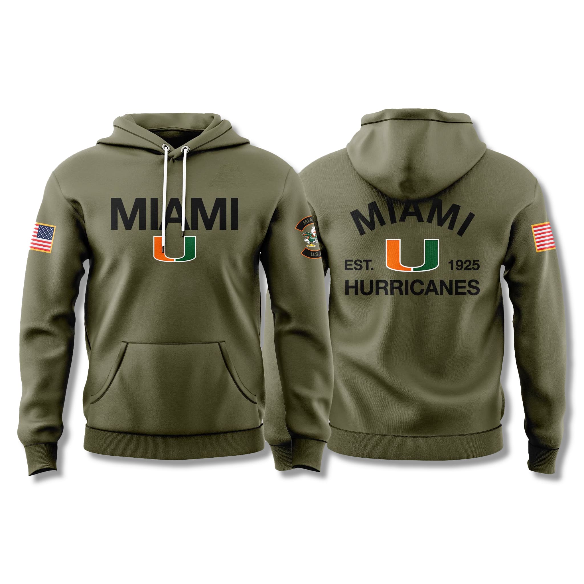 Miami Hurricanes Military Appreciation Hoodie 2025 2 Miami Hurricanes Military Appreciation Hoodie 2025 2