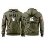 Michigan State Spartans Military Appreciation Hoodie 2025