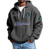 Milwaukee Brewers 2025 Quarter Zip Waffle Hoodie 2