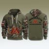 Minnesota Golden Gophers Military Camo Quarter Zip Hoodie 2025 2