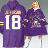 Minnesota Vikings Team Jefferson Blanket Hoodie
