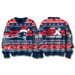 Patriots 6x Champions Ugly Christmas Sweater