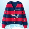 New England Patriots Christmas Cardigan Sweater 2025 2