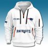 New England Patriots EST 1971 Quarter Zip Hoodie