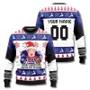 New York Giants Home Alone Ugly Christmas Sweater 2025 1