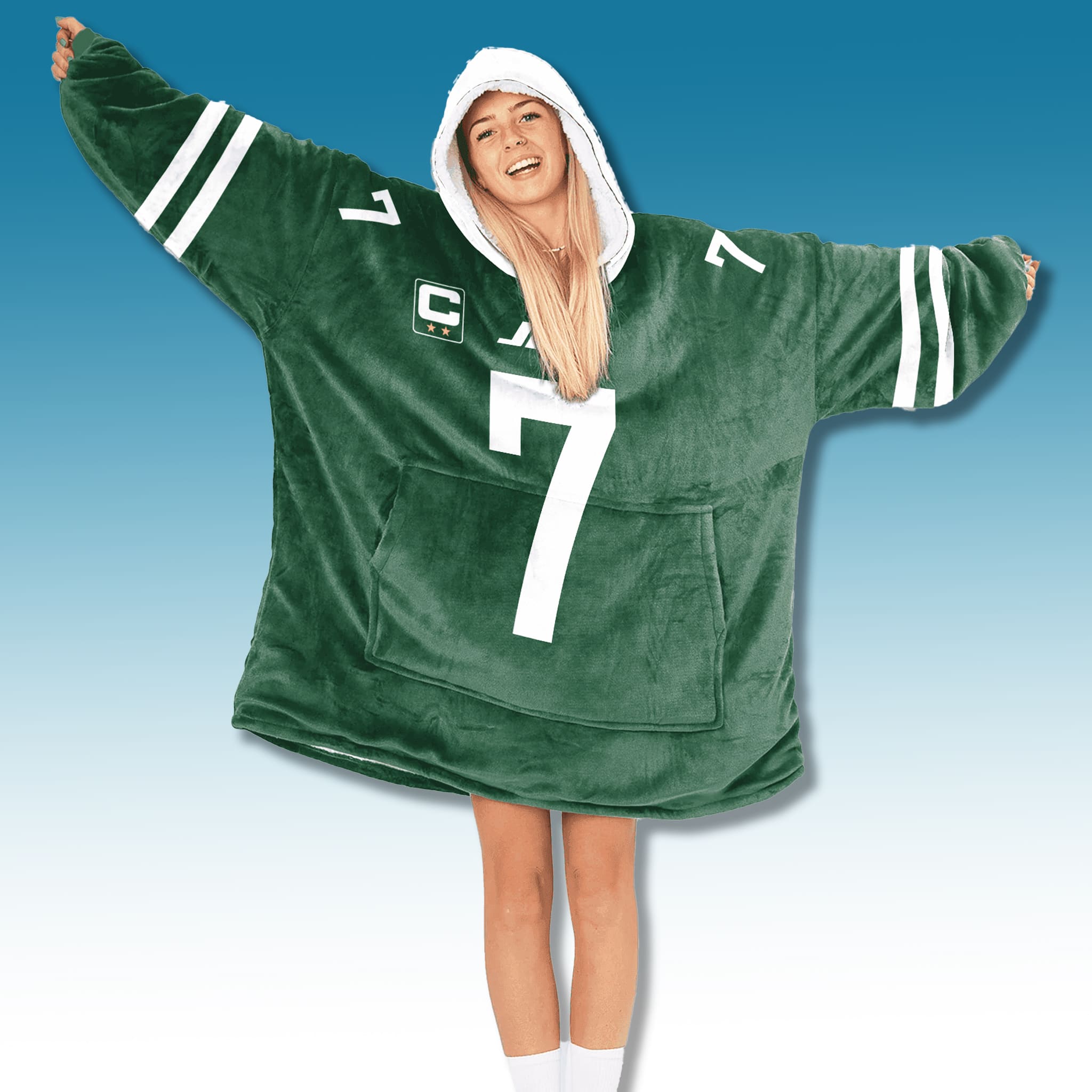 Jets Captain Patch Blanket Hoodie 2025 2 New York Jets Captain Patch Blanket Hoodie 2025