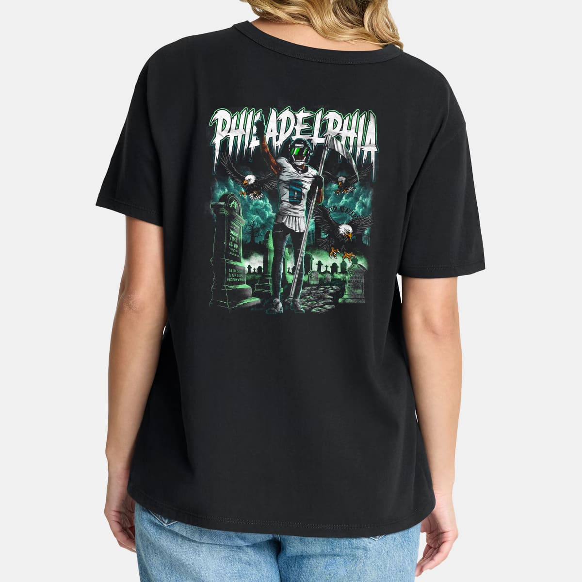 Nick Sirianni Eagles Slim Reaper Hoodie 3 Nick Sirianni Eagles Slim Reaper Hoodie 4