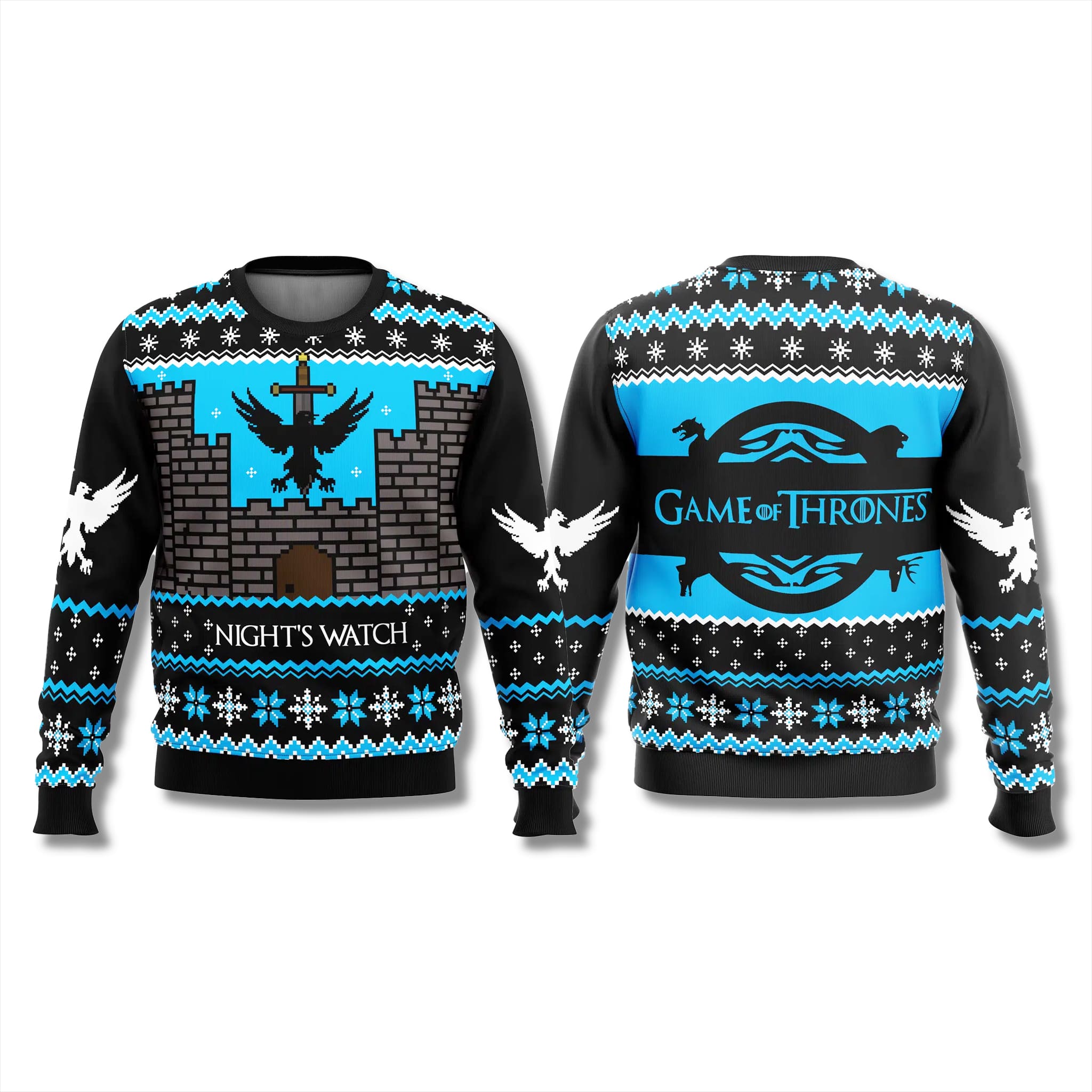 Night’s Watch Game of Thrones Ugly Christmas Sweater Night’s Watch Game of Thrones Ugly Christmas Sweater
