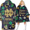 Notre Dame Fighting Irish Leprechaun 2025 Blanket Hoodie