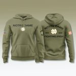 Notre Dame Fighting Irish Military Appreciation Hoodie 2025