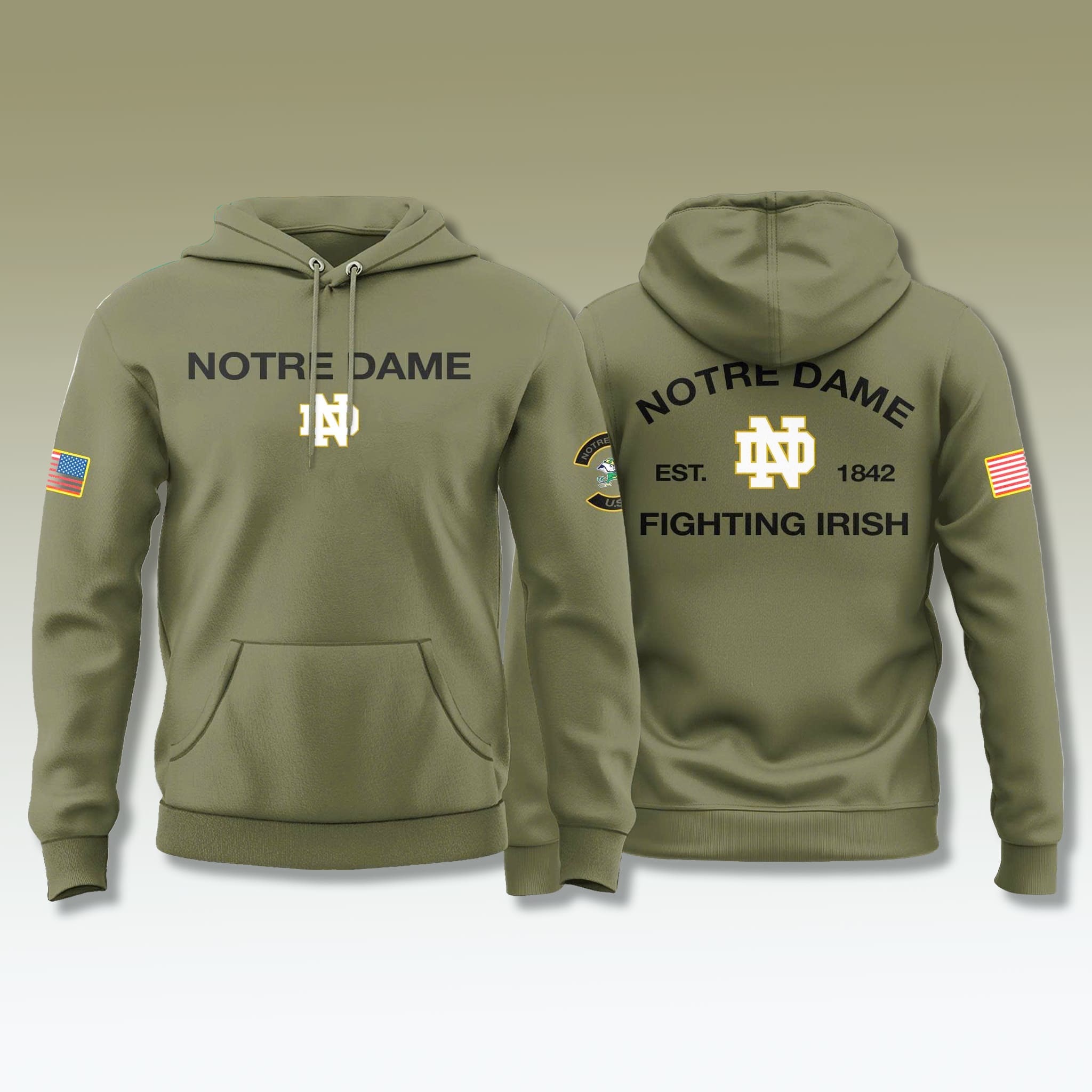 Notre Dame Fighting Irish Military Appreciation Hoodie 2025 Notre Dame Fighting Irish Military Appreciation Hoodie 2025