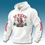 Ohio States Football Go Bucks Waffle Hoodie
