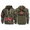 Ole Miss Rebels Military Camo Quarter Zip Hoodie 2025 2