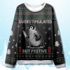 Overstimulated But Festive Ugly Christmas Sweater